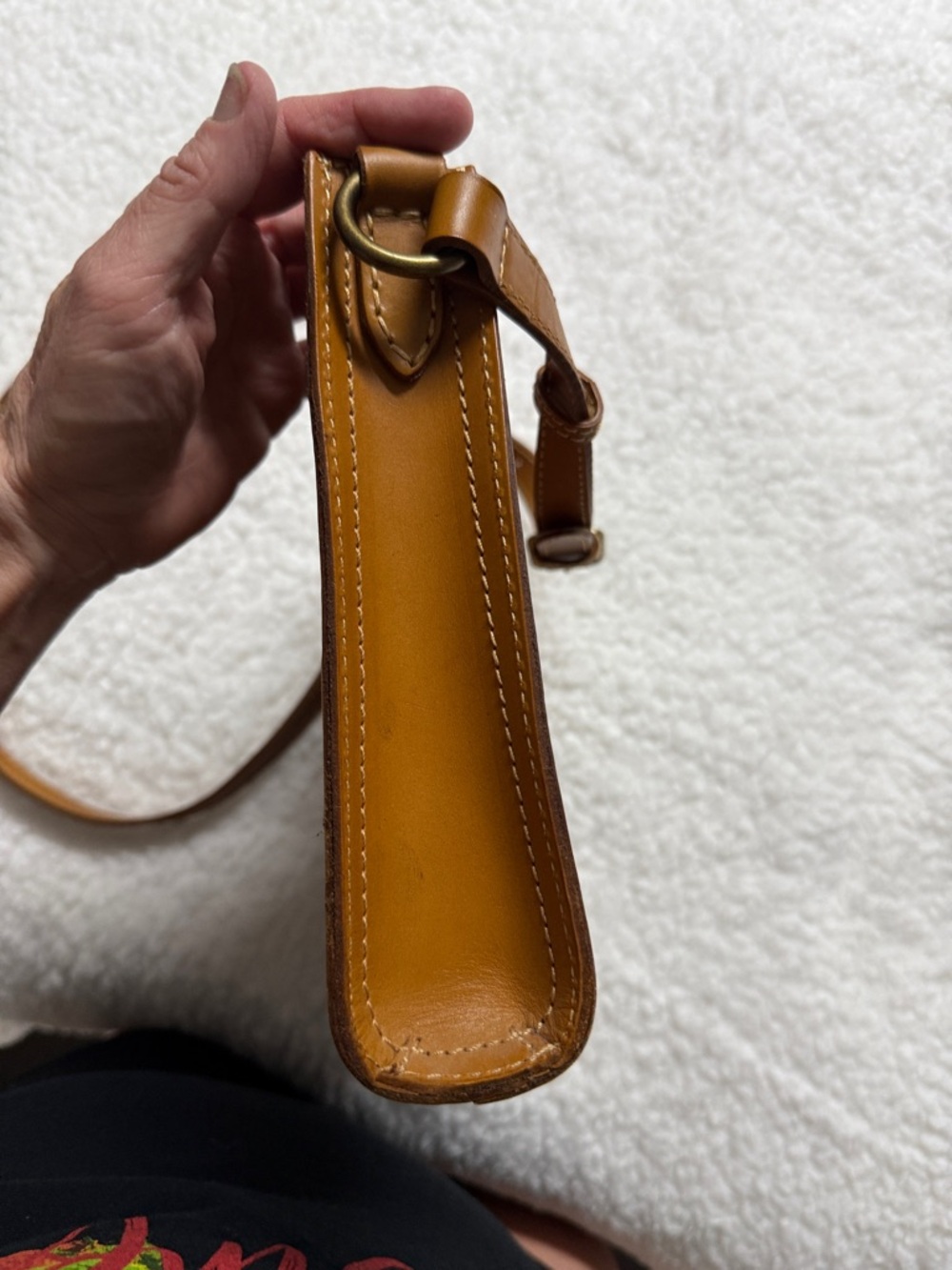 FRYE Brown Tooled Leather Crossbody Bag brown Retired - Picture 7 of 10